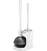 MR.SIGA Toilet Plunger and Bowl Brush Combo for Bathroom Cleaning