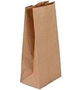 EcoQuality 100 Small Brown Kraft Paper Bag (3 lb) Small - Paper Lunch Bags, Small Snacks, Gift Bags