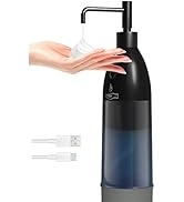 ITAX-WORLD Automatic Soap Dispenser Touchless Foaming Soap Dispenser 9.5oz Rechargeable Soap Disp...