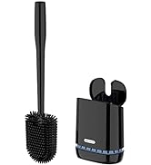 MR.SIGA Toilet Bowl Brush and Holder, Durable and Flexible Bristles, Wall Mounted Toilet Brush fo...