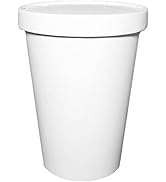 Disposable White Paper Soup Containers with Lids - Paper Ice Cream Cups - Disposable Soup Bowls