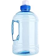 Water Jug 1L Large Bottle BPA Free Plastic Cap Kettle Drinking Container with Handle for Outdoor ...