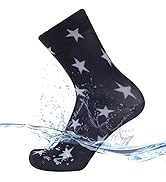 SuMade Ultra Thin Waterproof Crew Ankle Socks, Unisex Hiking Kayaking 1 Pair