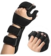 Fanwer Stroke Resting Hand Splint - Night Immobilizer Wrist Finger Brace for Flexion Contractures...