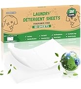 HOMERHYME Laundry Detergent Sheets - Up to 120 Loads (60 Sheets),Unscented,Plastic Free,Laundry D...