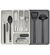 MR.SIGA Expandable Silverware Organizer, Flatware Organizer for Drawer, Utensil Organizer and Adj...