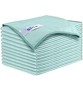 MR.SIGA Ultra Fine Microfiber Cloths for Glass, Pack of 12, 35 x 40cm 13.7" x 15.7"