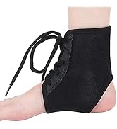 Ankle Brace Adjustable Lace Up Ankle Support Brace Breathable Ankle Strap Protector for Sport, Ru...