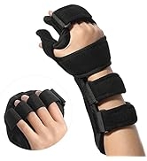 Fanwer Stroke Resting Hand Splint - Night Immobilizer Wrist Finger Brace for Flexion Contractures...