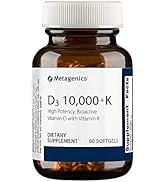 Metagenics Vitamin D3 10,000 IU with Vitamin K2 - Vitamin D Supplement for Healthy Bone Formation...