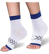 SuMade Womens Girls Running Walk Cycling Compression Foot Sleeves Arch Support for Plantar Fascii...