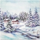 Winter Village Landscape