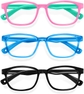 Black + Transparent Blue + Pink Green