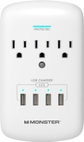 3-Outlet and 4 USB Ports