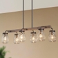 6-Light Mason Jar Kitchen Island Lighting