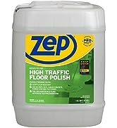 Zep High-Traffic Floor Polish - 5 Gallon (1 Pail) ZUHTFF5G - Pro Formula, Long Lasting Shine