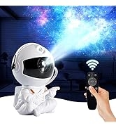 BestYiJo Star Projector Galaxy Night Light, Astronaut Projector, Remote Control Adjustable Nebula...