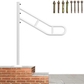 White Bent Post Handrail-1