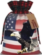 3D Bald Eagle Flying With American Flag