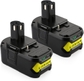 for 2pack Ryobi 18v 6.0Ah Batteries