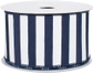 Navy with White Stripes