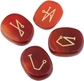 Carnelian/Angel Symbol(set of 4)