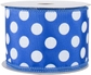 Royal with White Polka Dots