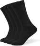 4 Pairs Black Crew Socks