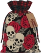 Black Skull With Roses