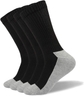 4 Pairs Black/Grey Crew Socks