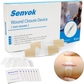 Kit - 4 Senvok Wound Closures Devices, Gauze, Antiseptic Wipe