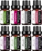 10ml 8pack Peppermint,clove,citronella,eucalyptus,clary Sage,raspberry,coconut,strawberry