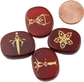 Carnelian/Tarot Symbol(set of 4)