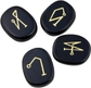 Black Agate/Angel Symbol(set of 4)