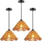 Brown Pendant Lights (3 pack)