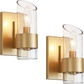 Wall Light, Gold, Set of 2 pcs