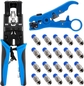 Compression Crimper & 20pcs Connectors