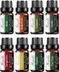 10ml 8pack Tea Tree,thyme,bergamot,tangerine,cedar,cajeput,grapefruit,basil