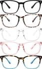 Black and Clear, Grey Tortoise/Havana, Crystal, Transparent Pink,brown Havana and Blue