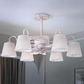 A329 - Retro White (Chandelier Fan)