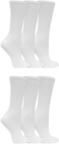 White - Crew (6 Pairs)