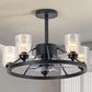 A358 - Black (Chandelier Fan)