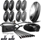 White Rock Lights Kit 8PCS Harness