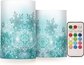 Teal Turquoise Snowflakes