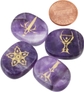 Amethyst/Tarot Symbol(set of 4)