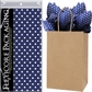 Navy Blue Polka Dots