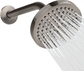 2. Elegant Brushed Nickel Shower Head + 9 Inch Shower Arm