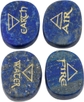 Lapis Lazuli/Triangle Symbol(set of 4)