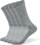 4 Pairs Grey Crew Socks