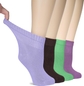 36- A.purple/D.brown/Green/Lilac (4 Pairs)